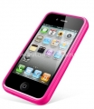 Бампер для iPhone 4 и 4S SGP Neo Hybrid 2S Pastel Series, цвет ярко розовый (SGP08397)