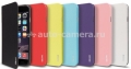 Кожаный чехол для iPhone 6 Ozaki O!coat 0.3 + Folio Case, цвет Light Blue (OC558LB)