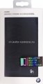 Кожаный чехол для iPhone 6 Plus BMW Logo Signature Booktype, цвет Black (BMFLBKP6LLOB)