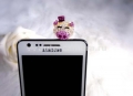 Мобильное украшение для iPhone, iPad, Samsung и HTC линия Три поросенка, цвет pink