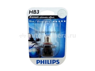 Галогенная лампа Philips HB3 12v 65w Blue Vision Ultra 9005BVUB1 1 шт.