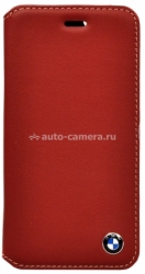 Кожаный чехол для iPhone 6 Plus BMW Bicolor Booktype, цвет Red / Beige (BMFLBKP6LCLR)