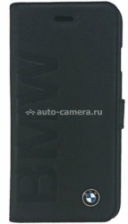 Кожаный чехол для iPhone 6 Plus BMW Logo Signature Booktype, цвет Black (BMFLBKP6LLOB)