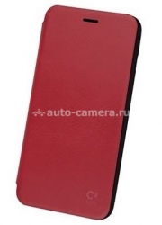 Кожаный чехол-книжка для iPhone 6 Plus Uniq C2, цвет Red (IP6PGAR-C2SRED)