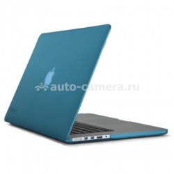 Пластиковый чехол для Macbook Pro 15" с дисплеем Retina Speck SeeThru Satin, цвет Peacock Blue (SPK-A1503)