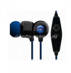 Водонепроницаемые вакуумные наушники с микрофоном и пультом управления для iPhone H2O Surge Contact 2G, цвет черно-синий (IE2-MBK)